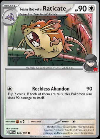 148/182 Team Rocket's Raticate