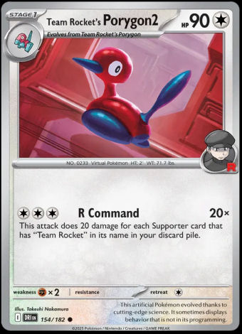 154/182 Team Rocket's Porygon2