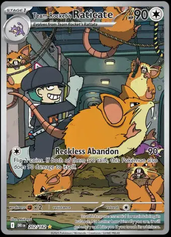 202/182 Team Rocket's Raticate