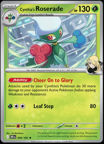 008/182 Cynthia's Roserade