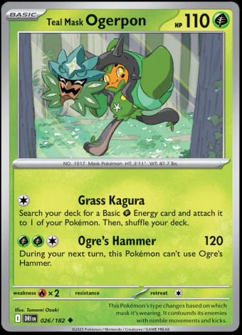 026/182 Teal Mask Ogerpon