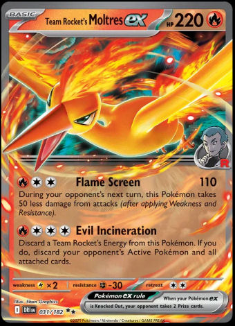 031/182 Team Rocket's Moltres ex