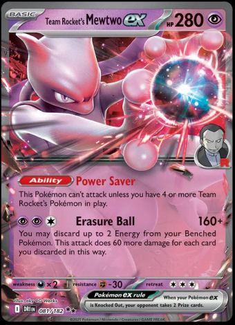081/182 Team Rocket's Mewtwo ex