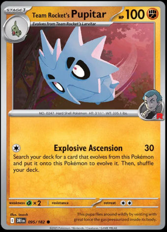 095/182 Team Rocket's Pupitar