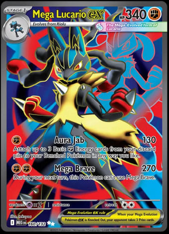160/132 Mega Lucario ex