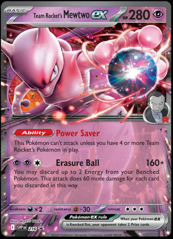 SVP216 Team Rocket's Mewtwo ex