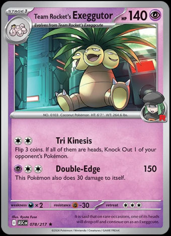 078/217 Team Rocket's Exeggutor