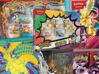 A range of different Pokémon TCG Products