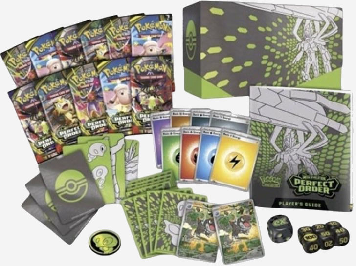 Image of the contents of the Perfect Order elite trainer box