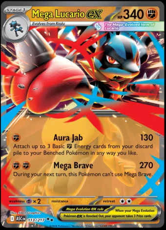 113/217 Mega Lucario ex