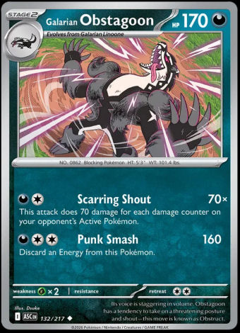 132/217 Galarian Obstagoon