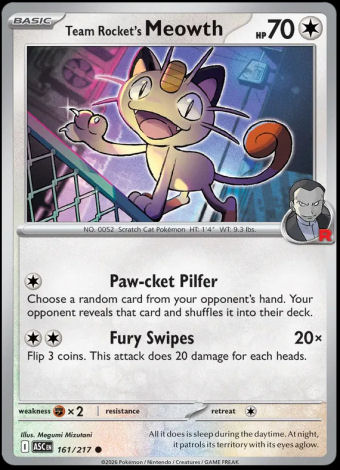 161/217 Team Rocket's Meowth