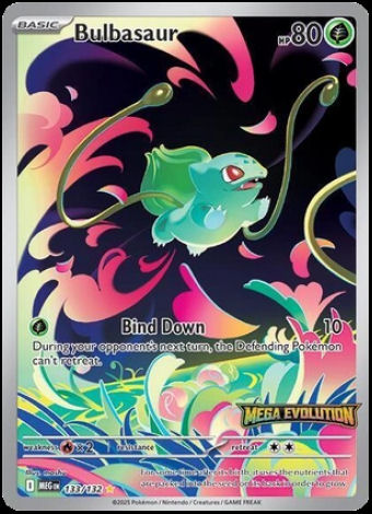 133/132 Bulbasaur Promo card