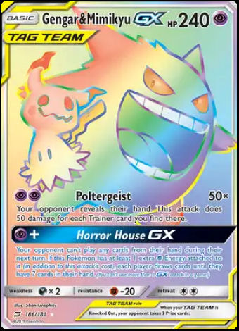 186/181 Gengar & Mimikyu GX