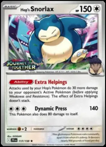 117/159 Hop's Snorlax