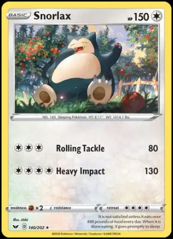 140/202 Snorlax