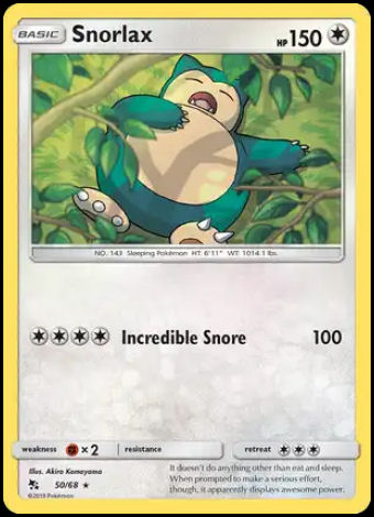 50/68 Snorlax