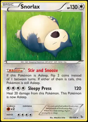 80/106 Snorlax