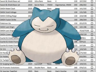 Snorlax Pokémon Card List