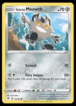 112/185 Galarian Meowth