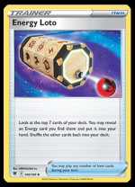 140/189 Energy Lotto