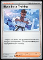 145/159 Black Belt's Training