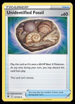 157/189 Unidentified Fossil