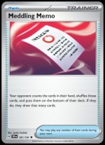 181/191 Meddling Memo